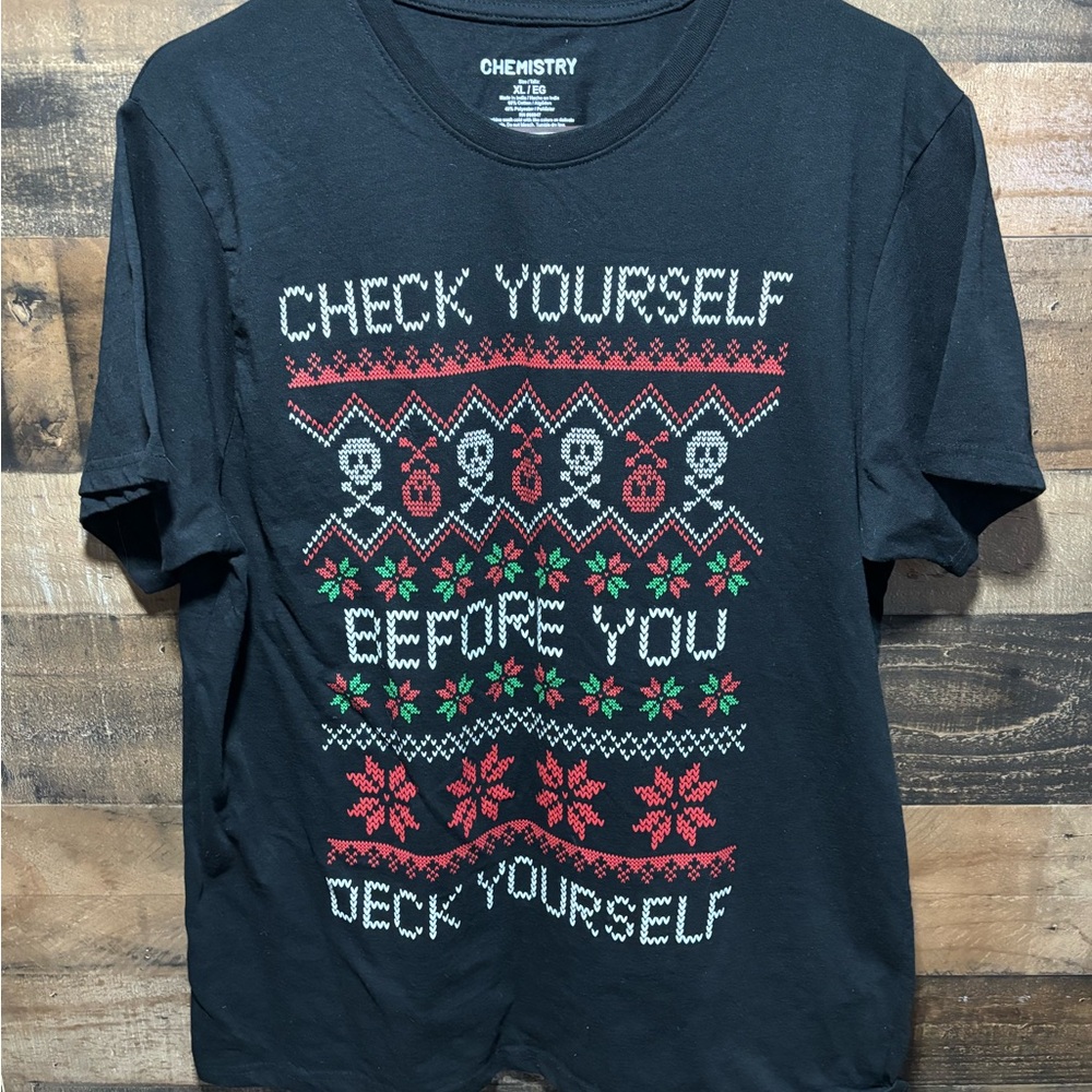 Funny Christmas ugly sweater tshirt